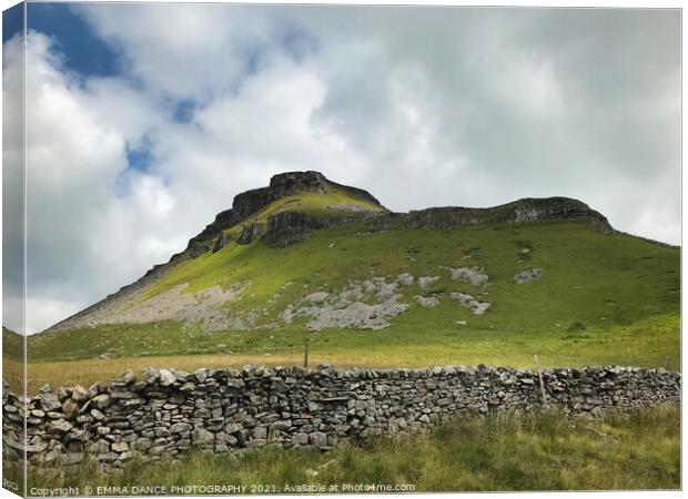 Pen-y-Ghent  Canvas Print by EMMA DANCE PHOTOGRAPHY