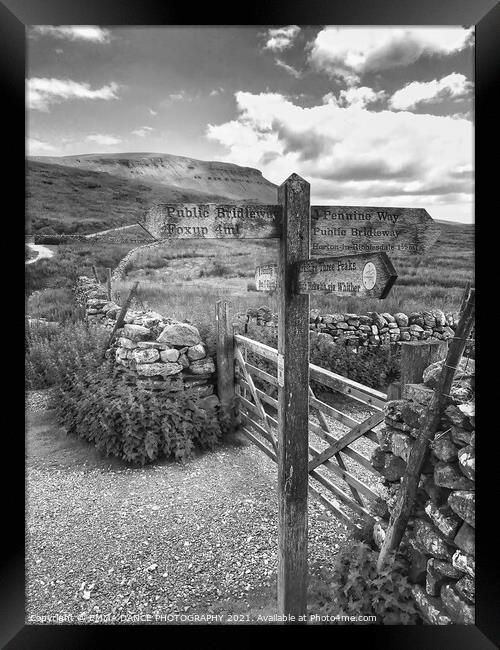 The route to Pen-y-Ghent  Framed Print by EMMA DANCE PHOTOGRAPHY