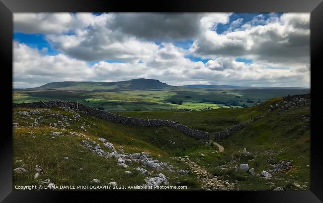 Pen-y-Ghent  Framed Print by EMMA DANCE PHOTOGRAPHY