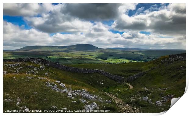 Pen-y-Ghent  Print by EMMA DANCE PHOTOGRAPHY