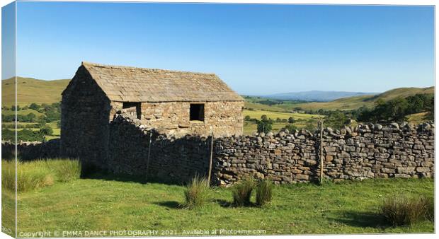 Farm buildings of the Yorkshire Dales Canvas Print by EMMA DANCE PHOTOGRAPHY