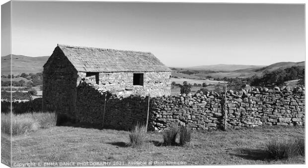 Farm buildings of the Yorkshire Dales Canvas Print by EMMA DANCE PHOTOGRAPHY