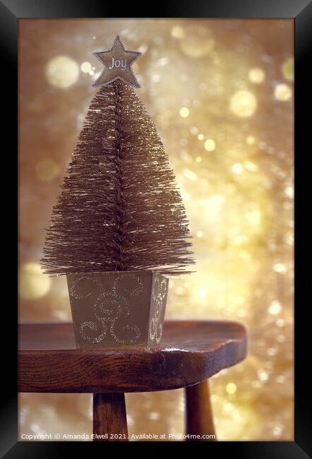 Christmas Tree Framed Print by Amanda Elwell