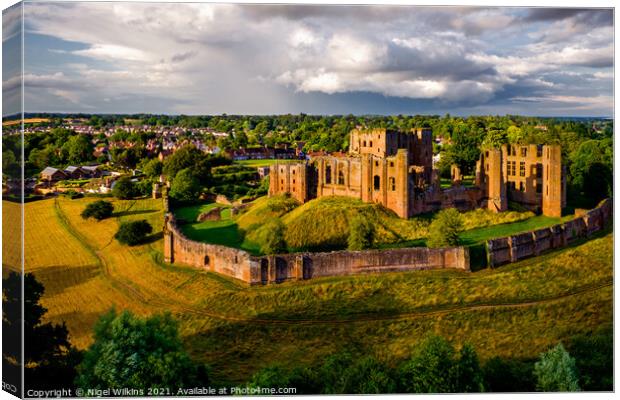 Kenilworth Castle - after the Storm Canvas Print by Nigel Wilkins