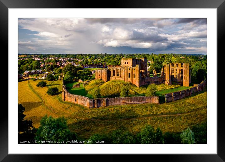 Kenilworth Castle - after the Storm Framed Mounted Print by Nigel Wilkins