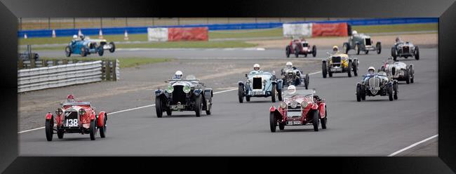 Pre- war at Silverstone. Framed Print by Bill Allsopp