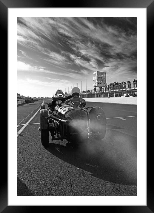 MG on the start line. Framed Mounted Print by Bill Allsopp