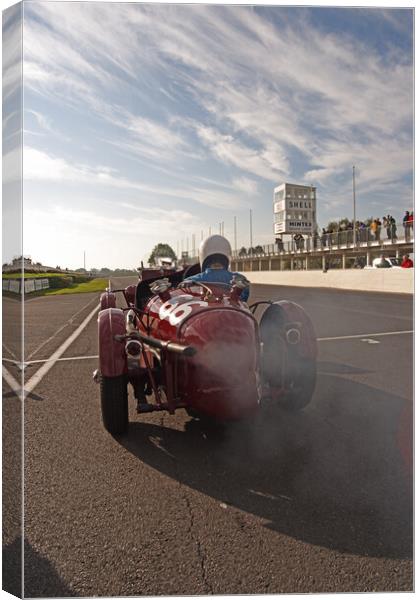 MG on the line. Canvas Print by Bill Allsopp
