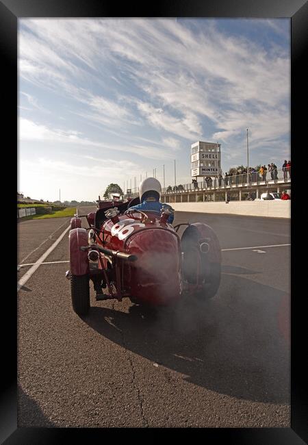 MG on the line. Framed Print by Bill Allsopp