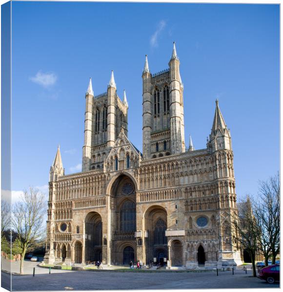 Lincoln cathedral. Canvas Print by Bill Allsopp
