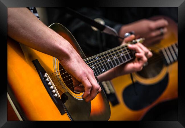 Guitarists  Framed Print by Bill Allsopp