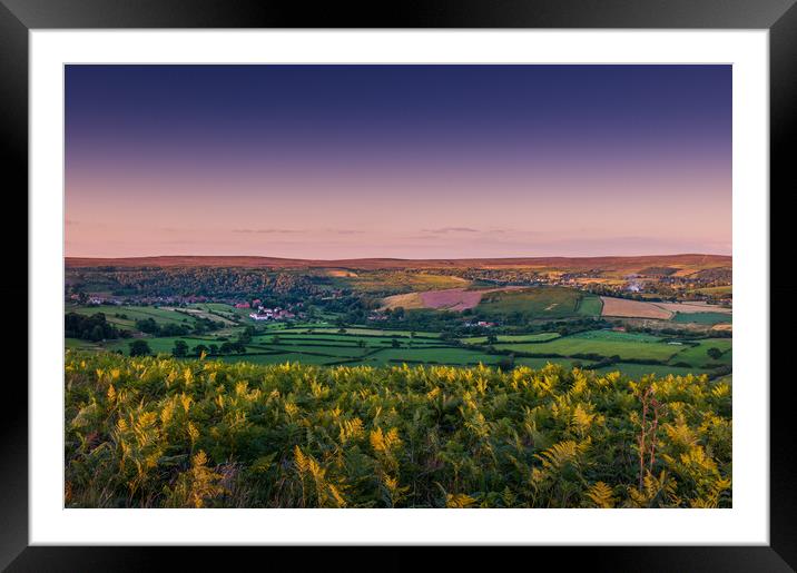 View of Rosedale in Yorkshire Framed Mounted Print by Bill Allsopp