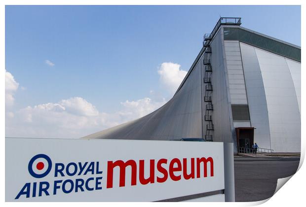 The Royal Air Force Museum at Cosford. Print by Bill Allsopp