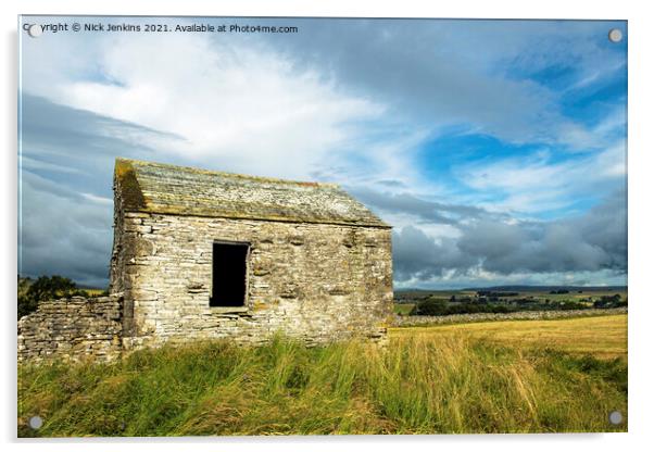 Old Sheep Barn Ravenstonedale County Cumbria Acrylic by Nick Jenkins