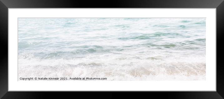 Sea Waves Abstract Framed Mounted Print by Natalie Kinnear