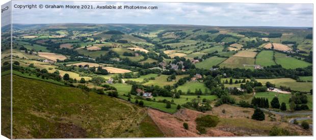 Rosedale in the North Yorkshire Moors Canvas Print by Graham Moore