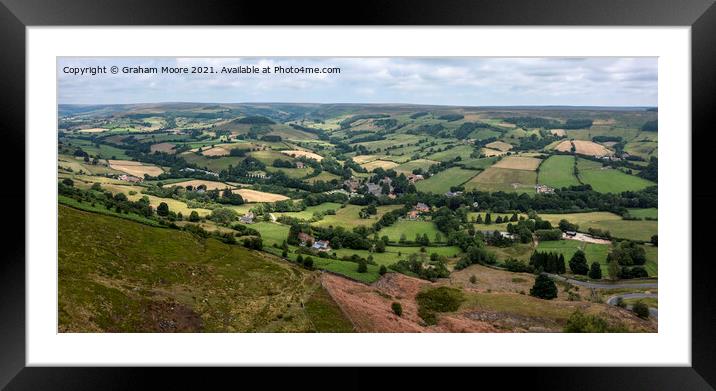 Rosedale in the North Yorkshire Moors Framed Mounted Print by Graham Moore
