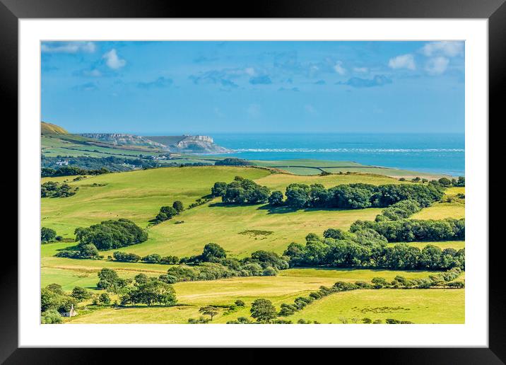 Purbeck to Lulworth. Framed Mounted Print by Bill Allsopp