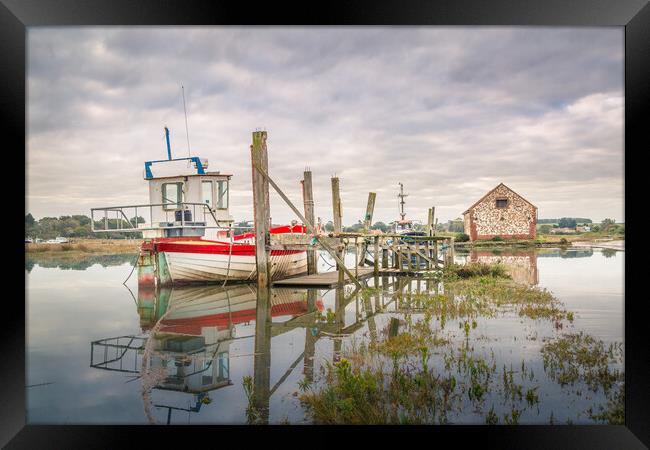 High tide at the coal barn Framed Print by Bill Allsopp