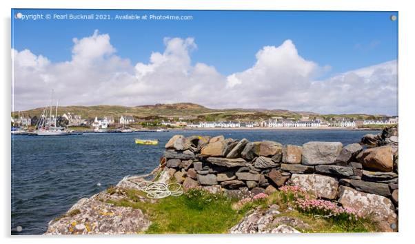 Port Ellen Isle of Islay Scotland Acrylic by Pearl Bucknall