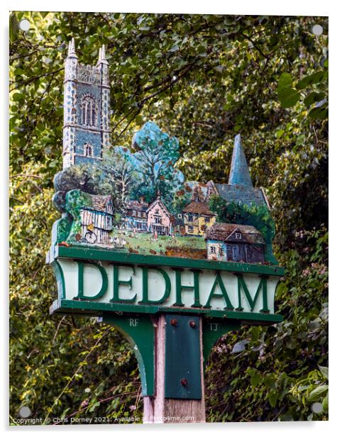 Dedham in Essex, UK Acrylic by Chris Dorney