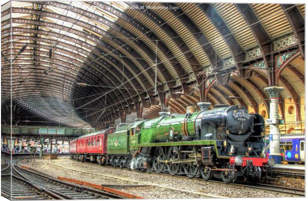  The Scarborough Spa Express At York Station 1 Canvas Print by Colin Williams Photography