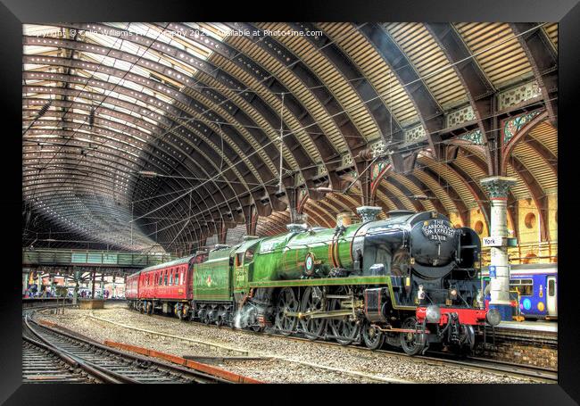  The Scarborough Spa Express At York Station 1 Framed Print by Colin Williams Photography