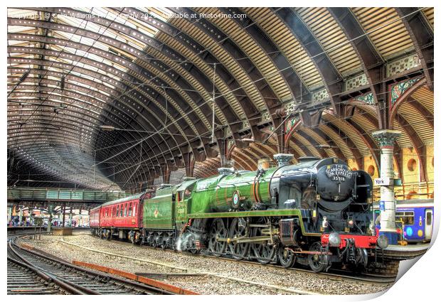  The Scarborough Spa Express At York Station 1 Print by Colin Williams Photography