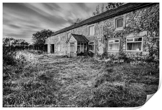 Abandoned Farm, Harborough Rocks Print by Chris Drabble