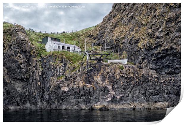 The Fisherman's Cottage Print by Peter Lennon