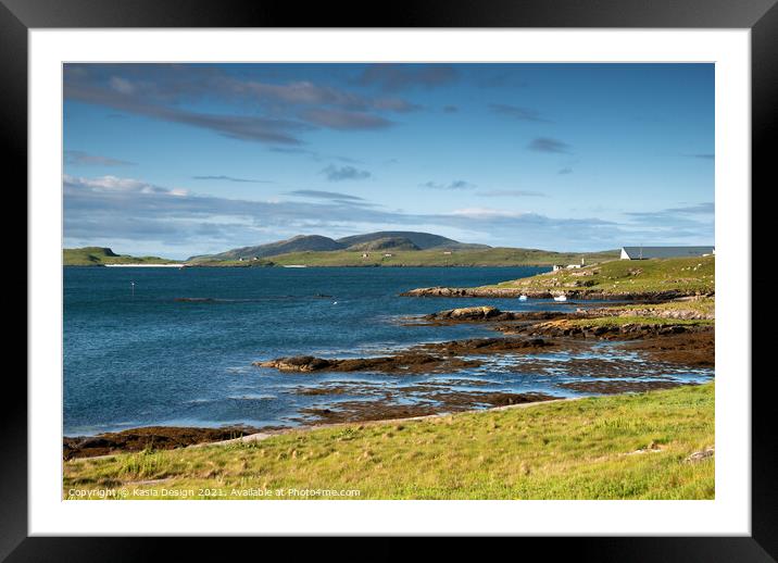 Early Morning in Castlebay Framed Mounted Print by Kasia Design