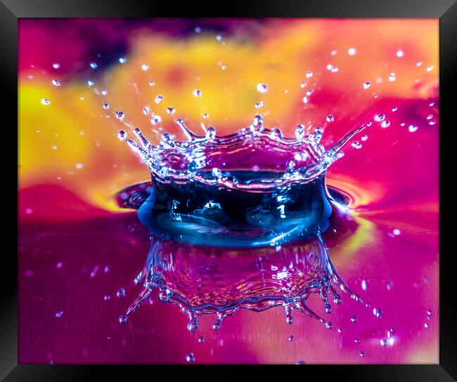 Water Drop Photography Framed Print by Antonio Ribeiro