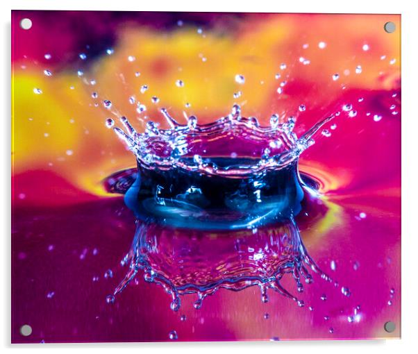 Water Drop Photography Acrylic by Antonio Ribeiro
