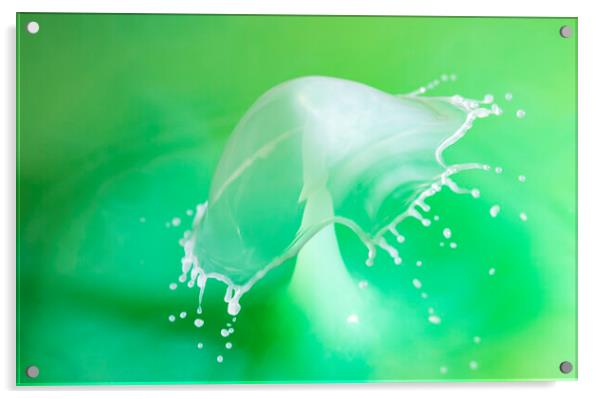 Water Drop Crown Collision Acrylic by Antonio Ribeiro