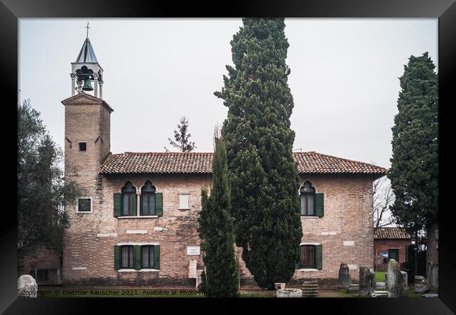 Museo di Torcello Museum in the Palazzo del Consiglio Venice, It Framed Print by Dietmar Rauscher