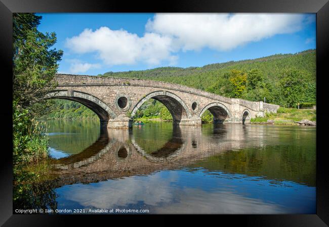 Kenmore Bridge  - Kenmore Loch Tay Perthshire Scotland Framed Print by Iain Gordon