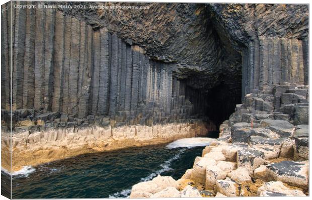 Fingal's Cave, Staffa, Inner Hebrides, Scotland Canvas Print by Navin Mistry