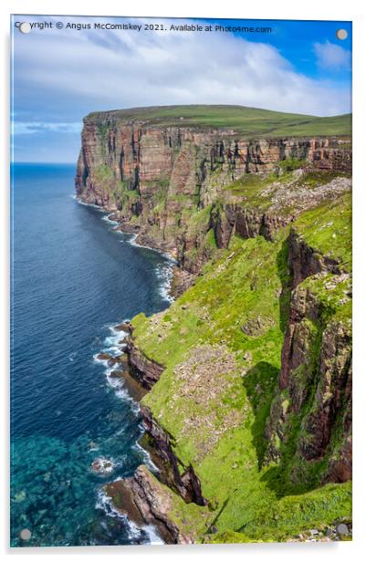 North-West coastline, Isle of Hoy, Orkney Acrylic by Angus McComiskey