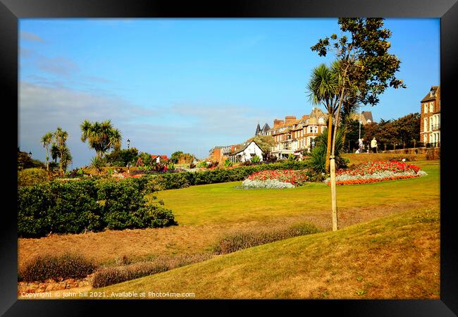 Esplanade Gardens, Hunstanton, Norfolk. Framed Print by john hill