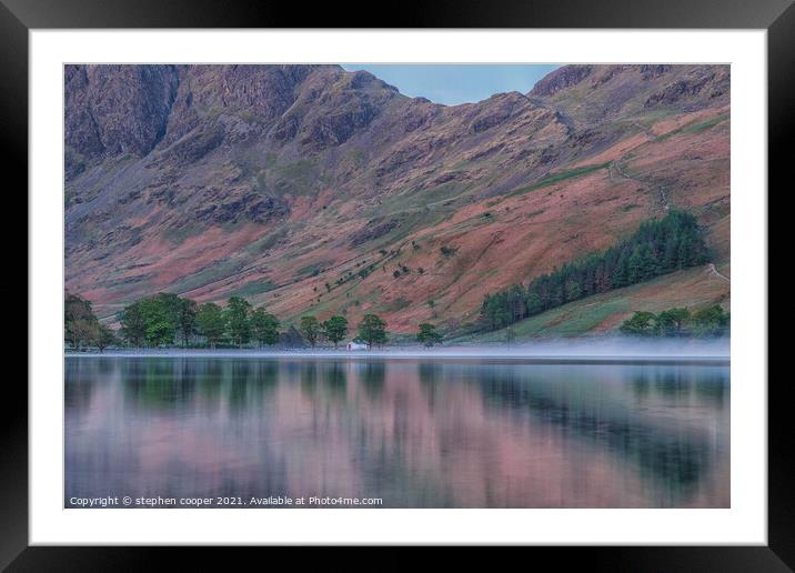 buttermere  Framed Mounted Print by stephen cooper
