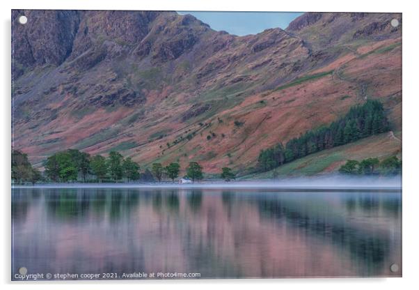 buttermere  Acrylic by stephen cooper