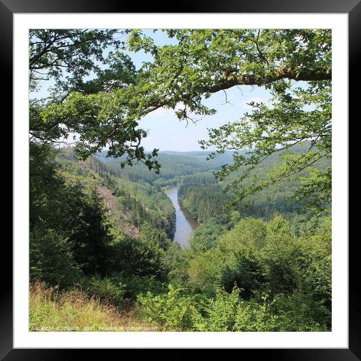 Semois Valley View, Ardennes, Belgium Framed Mounted Print by Imladris 
