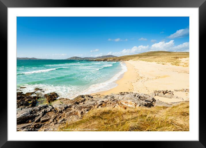 Nisabost, Isle of Harris, Outer Hebrides, Scotland Framed Mounted Print by Justin Foulkes