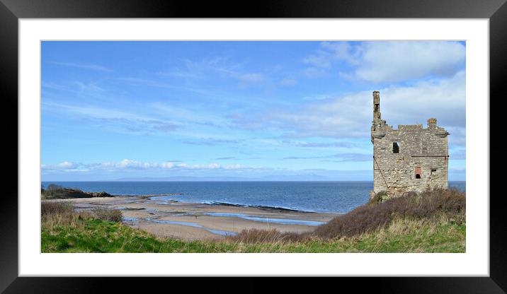 Ayrshire coastal scene at Greenan Framed Mounted Print by Allan Durward Photography