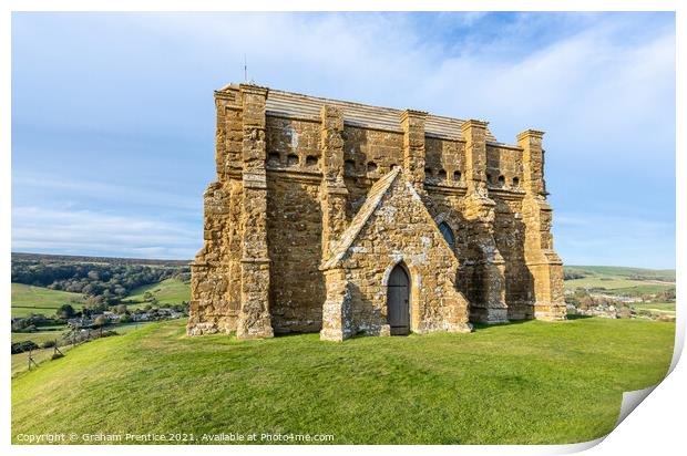 St Catherine's Chapel, Abbotsbury, Dorset Print by Graham Prentice