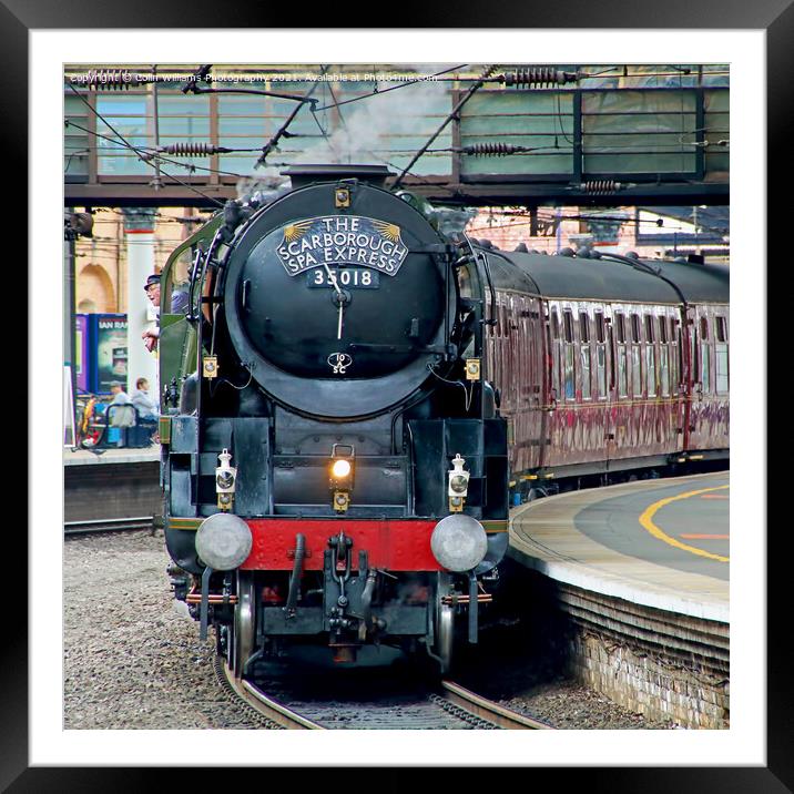  The Scarborough Spa Express At York Station 2 Framed Mounted Print by Colin Williams Photography