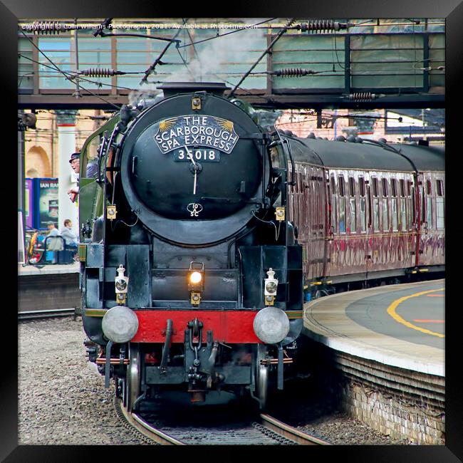  The Scarborough Spa Express At York Station 2 Framed Print by Colin Williams Photography