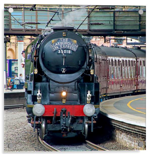  The Scarborough Spa Express At York Station 2 Acrylic by Colin Williams Photography
