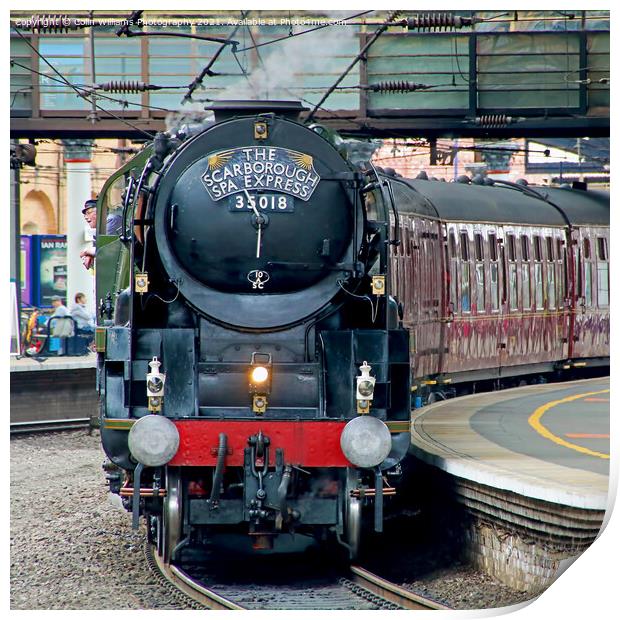  The Scarborough Spa Express At York Station 2 Print by Colin Williams Photography