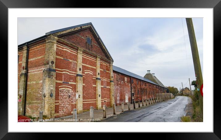 The Maltings Kiln Chimneys Framed Mounted Print by GJS Photography Artist